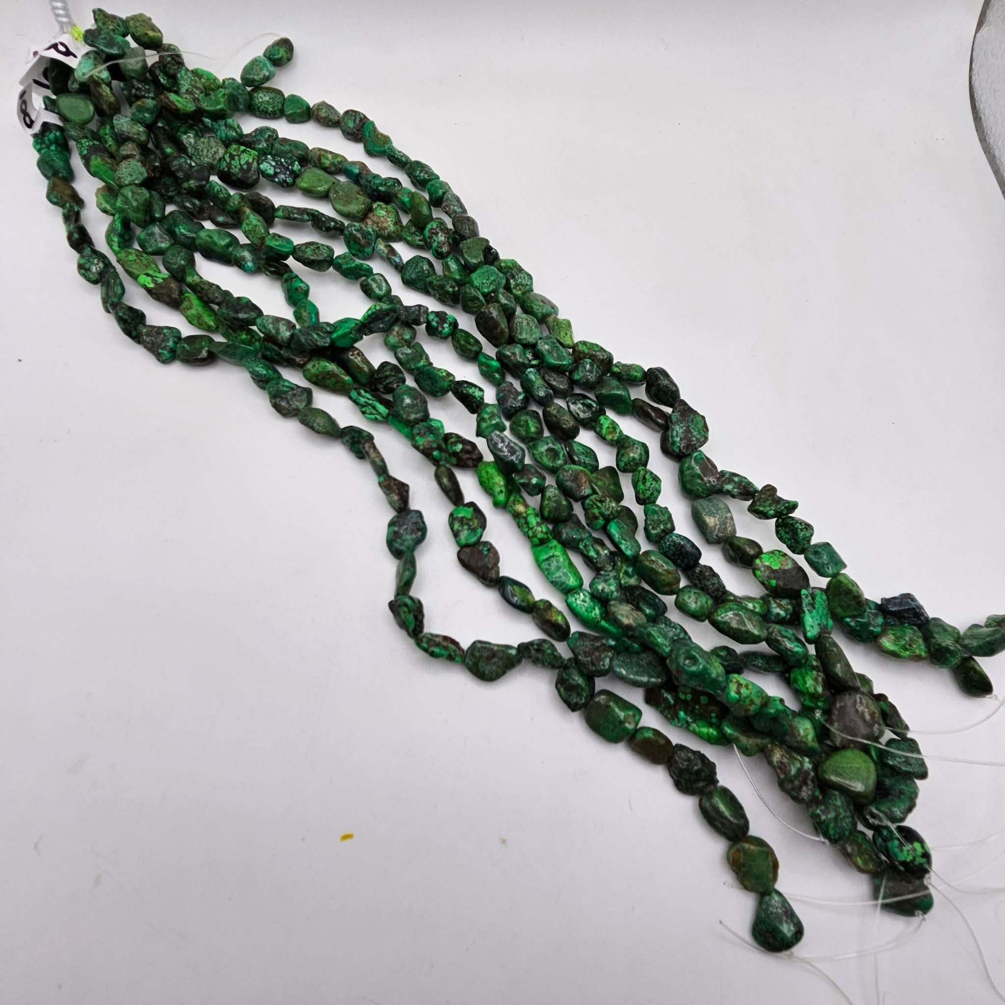 Genuine Green Turquoise Large Nugget Beads - 16×12mm Premium 16" Strand